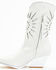 Image #3 - Golo Women's Mae Sun Inlay Western Fashion Boots - Snip Toe , White, hi-res
