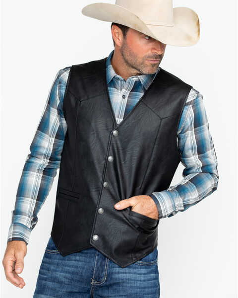 Cody James Men's Deadwood Vest , Black, hi-res