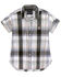 Image #2 - Carhartt Women's Loose Fit Plaid Twill Short Sleeve Button Down Work Shirt, White, hi-res