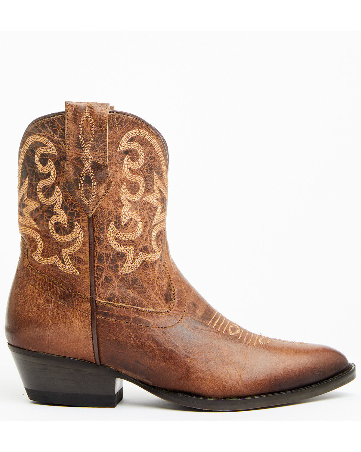 Image #2 - Shyanne Women's Lacer Short Boots - Round Toe, Brown, hi-res