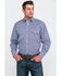 Image #1 - Resistol Men's Suffolk Geo Print Long Sleeve Western Shirt , Purple, hi-res