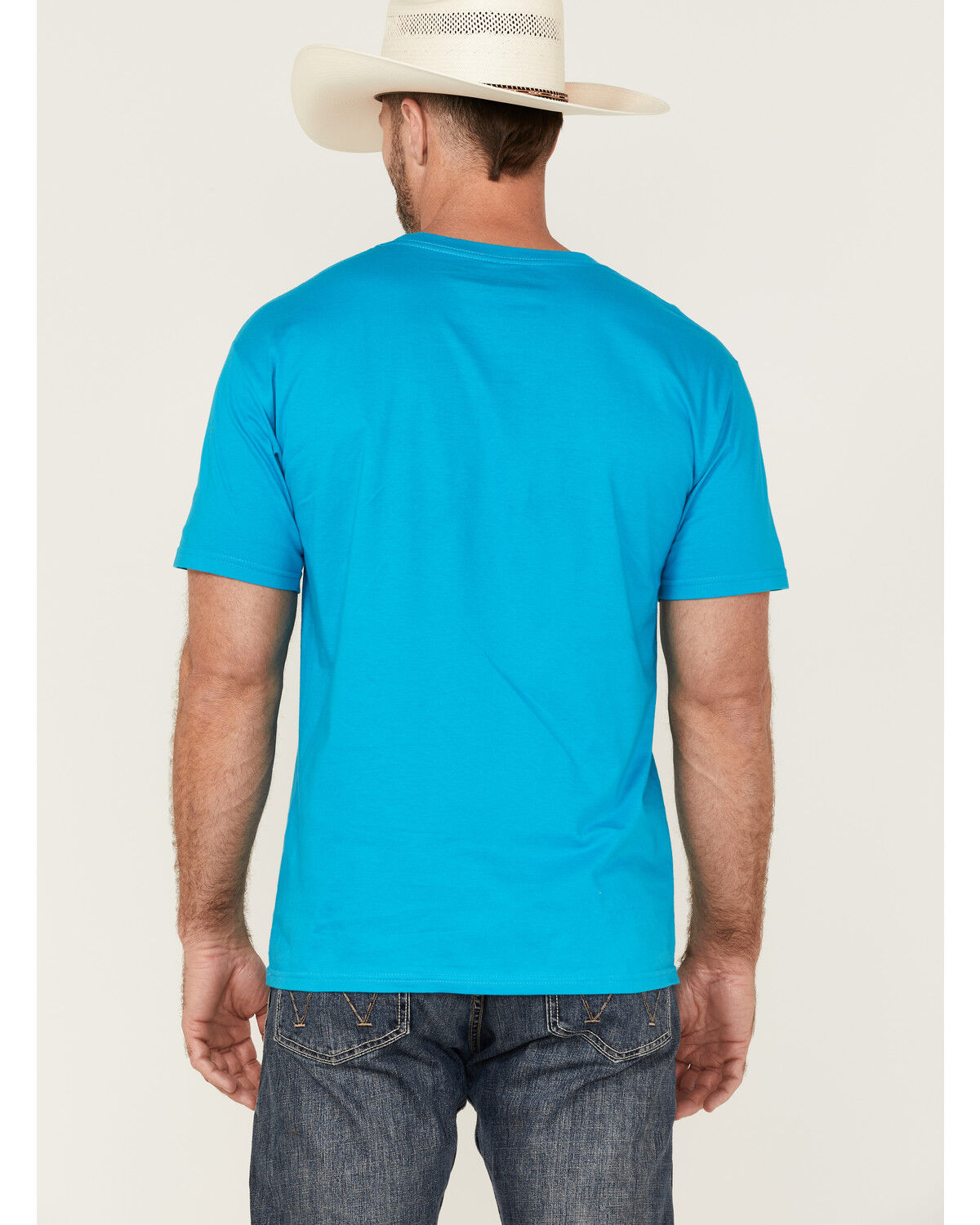 Image #4 - Cinch Men's Large Retro Logo Graphic T-Shirt, Blue, hi-res