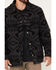 Image #3 - Powder River Outfitters Men's Border Commander Southwestern Print Full-Snap Wool Jacket, Charcoal, hi-res
