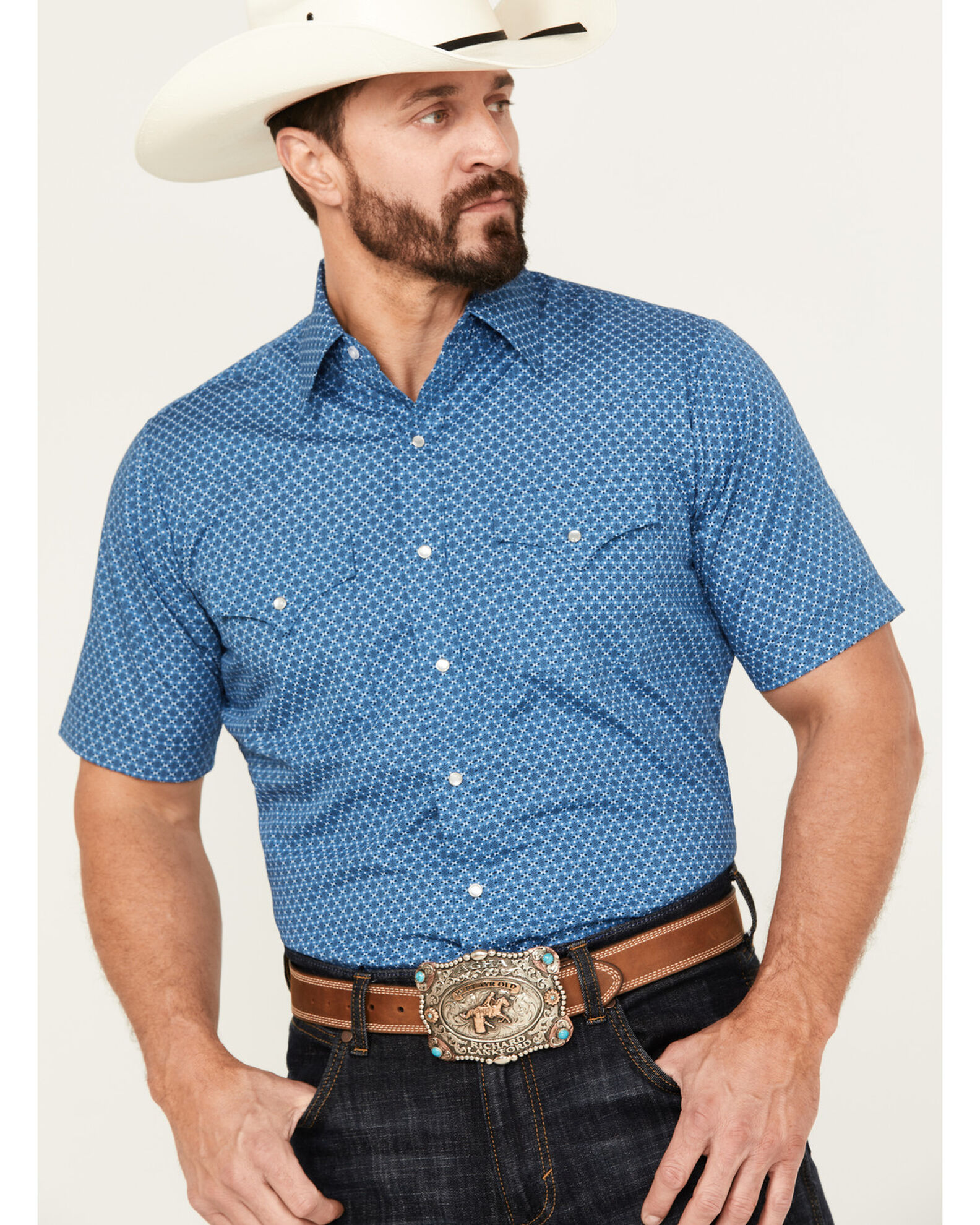 Mens short sleeve western shirts with snaps discount