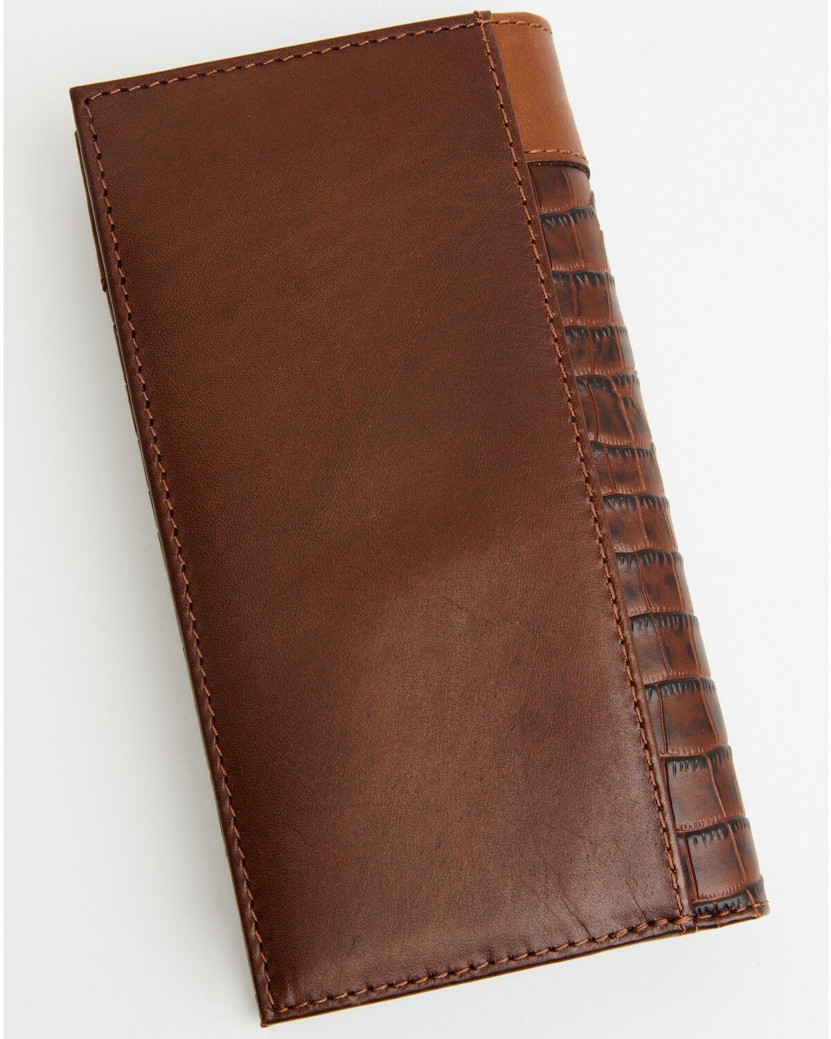 Image #3 - Cody James Men's Croc Embossed Leather Rodeo Wallet, Brown, hi-res