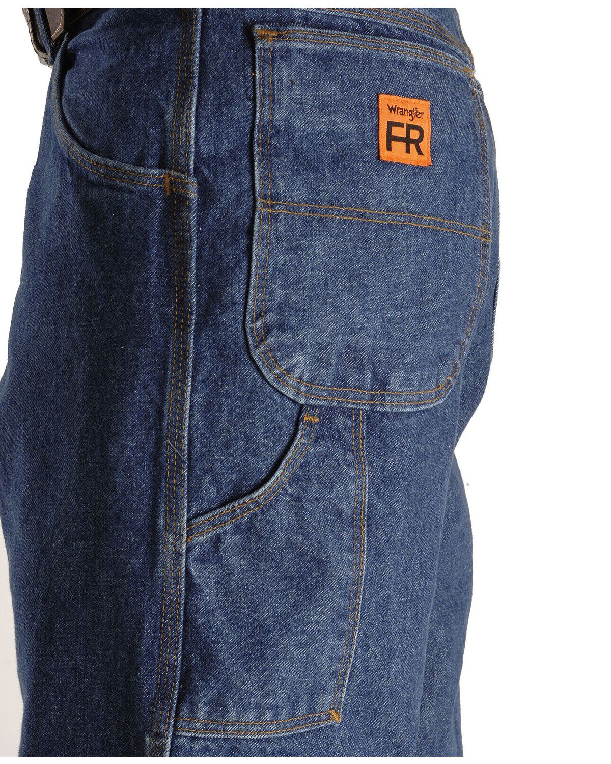 Image #7 - Wrangler Men's Riggs FR Carpenter Relaxed Fit Work Jeans, Indigo, hi-res