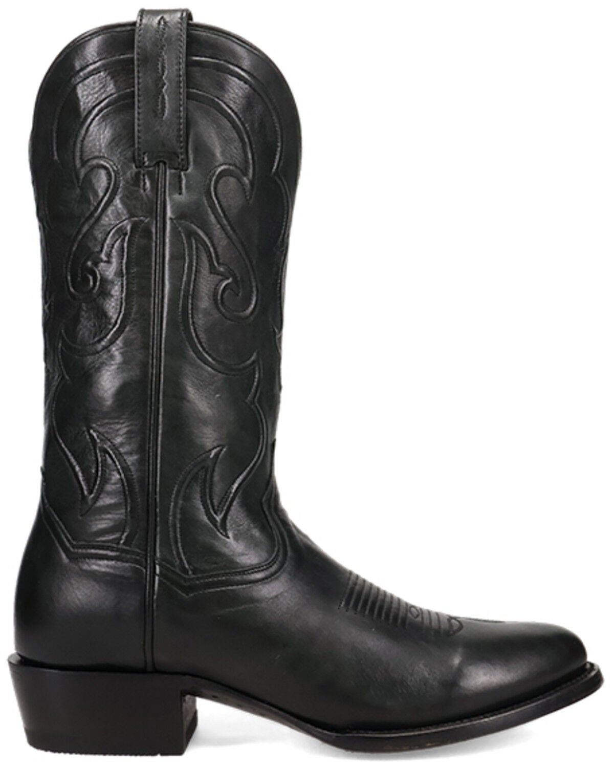 Image #2 - Dan Post Men's Rio Grande Tall Western Boots - Round Toe, Black, hi-res