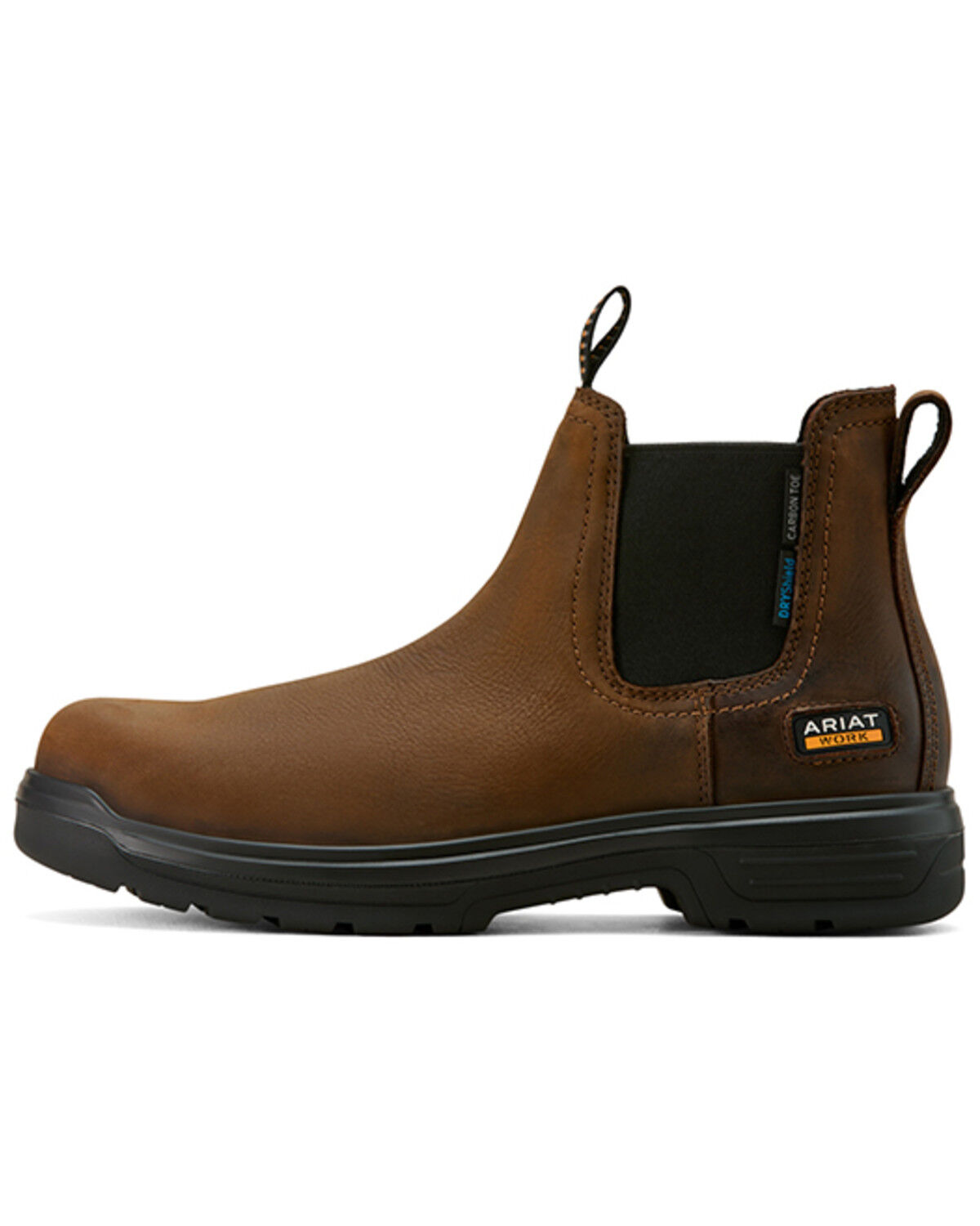 Image #2 - Ariat Men's Turbo Chelsea CSA Waterproof Work Boots - Carbon Toe, Brown, hi-res
