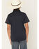 Image #4 - RANK 45® Boys' Southwestern Border Short Sleeve Button-Down Polo Shirt, Navy, hi-res