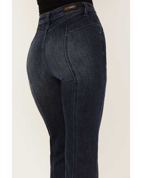 Image #4 - Shyanne Women's Dark Wash High Rise Eden Stretch Flare Jeans, Dark Wash, hi-res