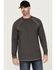 Image #1 - Cody James Men's FR Long Sleeve Raglan Crew Work Shirt, Charcoal, hi-res