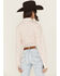 Image #4 - Cinch Women's Dotted Long Sleeve Button-Down Western Shirt, Pink, hi-res