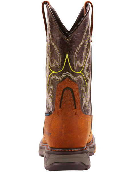 Image #5 - Ariat Men's WorkHog® XT H20 Western Boots - Broad Square Toe, Brown, hi-res