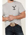 Image #3 - Paramount Network's Yellowstone Men's Rip For The Brand Graphic Short Sleeve T-Shirt, Heather Grey, hi-res