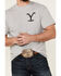 Image #3 - Changes Men's Yellowstone Rip For The Brand Graphic Short Sleeve T-Shirt , Heather Grey, hi-res
