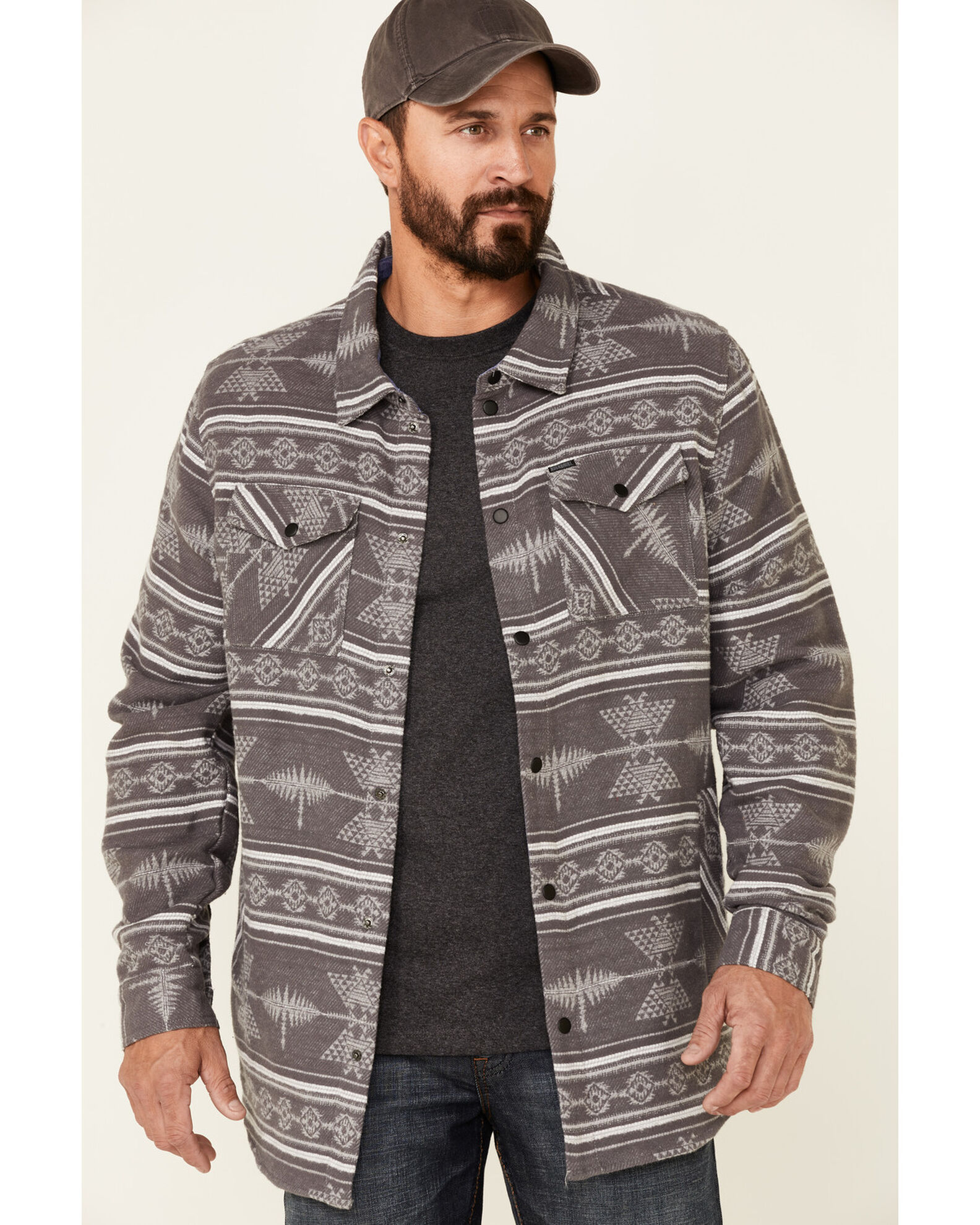 Dickies men's jacquard sherpa shirt jacket cheap