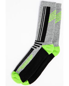 Cody James Men's Multi-Color Performance Crew Socks, Green, hi-res