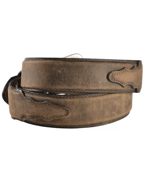 Image #2 - Nocona Belt Co. Men's Basic Leather Belt, Med Brown, hi-res