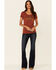 Image #2 - Idyllwind Women's Rodeo Rebel Graphic Short Sleeve Trustie Tee, Rust Copper, hi-res