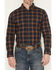 Image #3 - Cody James Men's Rodeo Frontier Plaid Print Long Sleeve Button-Down Stretch Western Shirt, Navy, hi-res