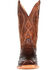 Durango Men's Chestnut Full-Quill Ostrich Western Boots - Square Toe, Chestnut, hi-res