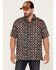 Image #1 - Gibson Men's Honky Tonk Southwestern Print Short Sleeve Button-Down Western Shirt, Multi, hi-res