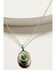 Image #2 - Broken Arrow Jewelry Women's Oval Concho Necklace, Silver, hi-res