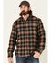 Image #1 - North River Men's Performance Large Plaid Print Long Sleeve Button Down Western Shirt, Brown, hi-res