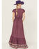 Image #4 - Beyond The Radar Women's Border Print Picnic High-Low Dress, Purple, hi-res