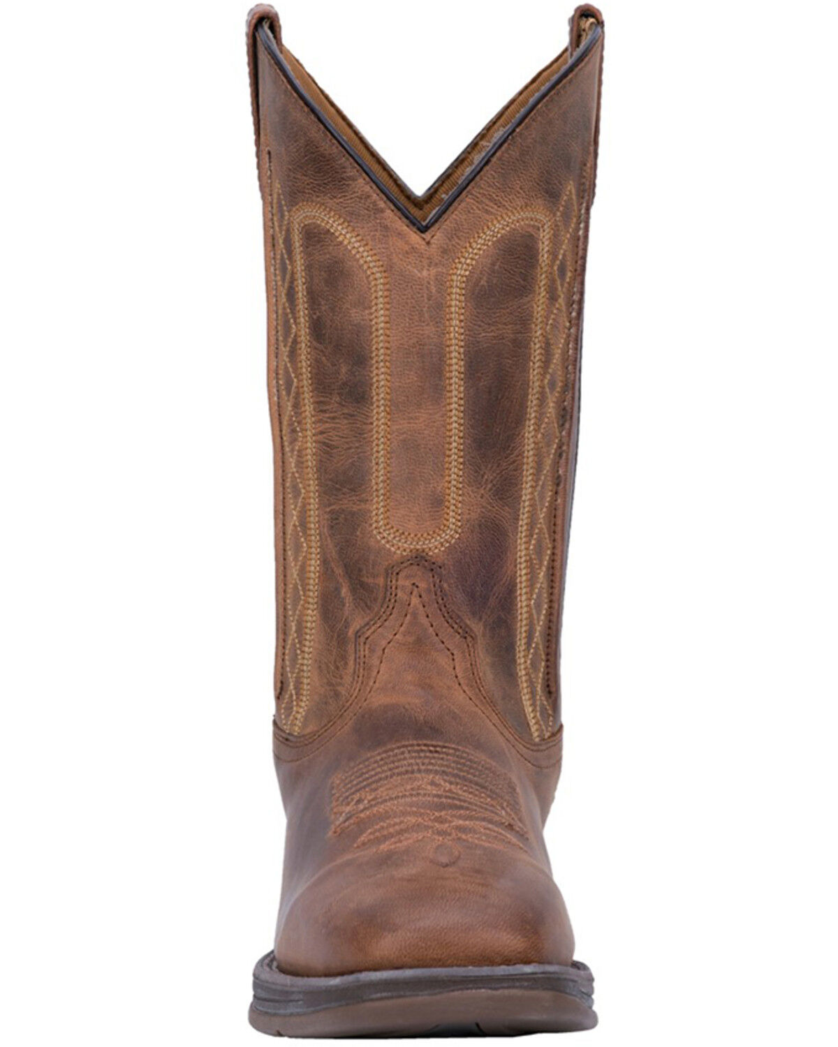 Image #4 - Laredo Men's Bennett Western Boots - Square Toe, Tan, hi-res