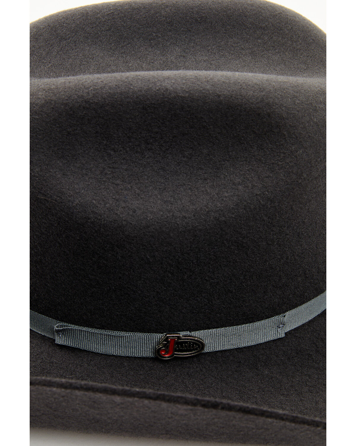 Image #2 - Justin Montana 3X Wool Felt Cowboy Hat, Dark Grey, hi-res