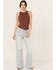 Image #1 - Wrangler Women's Light Wash Wanderer Mid Rise Flare Stretch Denim Jeans, Light Wash, hi-res