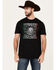 Image #1 - Moonshine Spirit Men's Official Trademark Short Sleeve Graphic T-Shirt, Black, hi-res