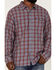 Image #3 - Brothers and Sons Men's Plaid Print Long Sleeve Button Down Western Shirt, Indigo, hi-res
