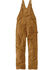 Image #2 - Carhartt Men's Loose Fit Firm Duck Insulated Work Bib Overalls , Brown, hi-res