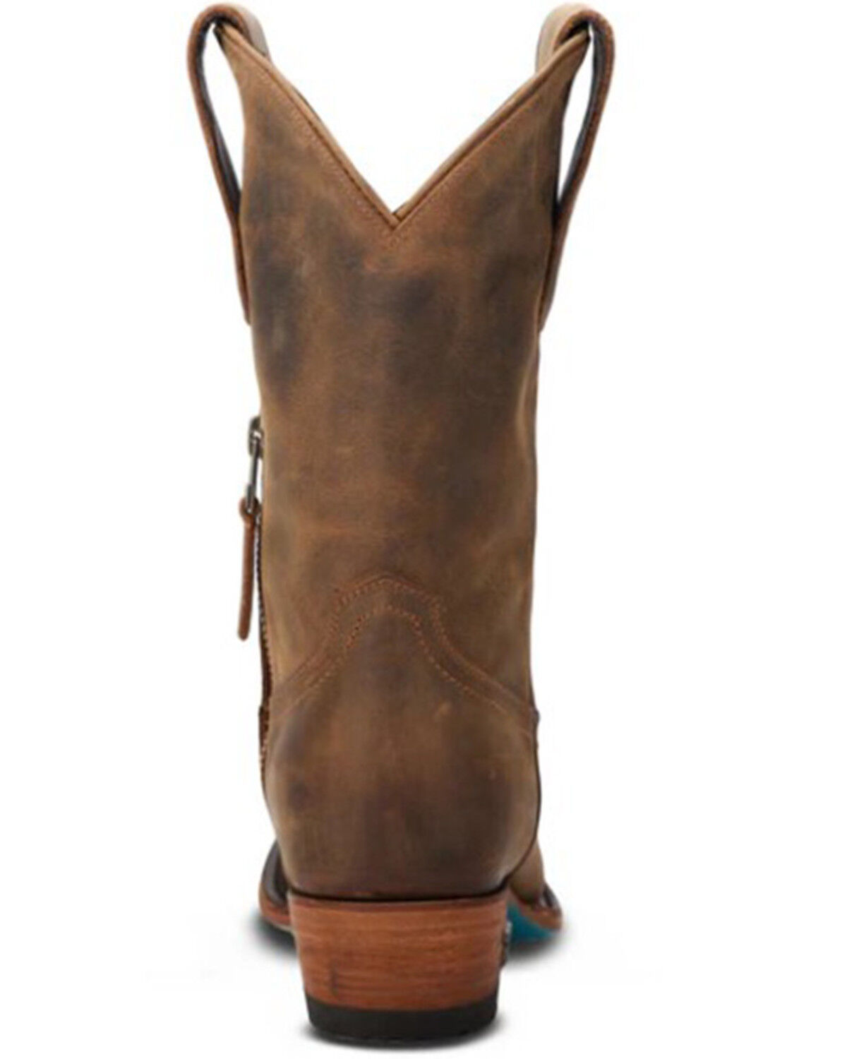 Image #5 - Lane Women's Plain Jane Midi Western Boots - Round Toe, Caramel, hi-res