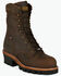 Image #1 - Chippewa Men's Super Logger 9" Waterproof Work Boots - Steel Toe, Brown, hi-res