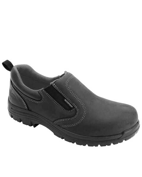 Image #1 - Avenger Women's Foreman Waterproof Work Shoes - Composite Toe, Black, hi-res