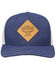 RopeSmart Leather Diamond Patch Snap Back Ball Cap, Navy, hi-res