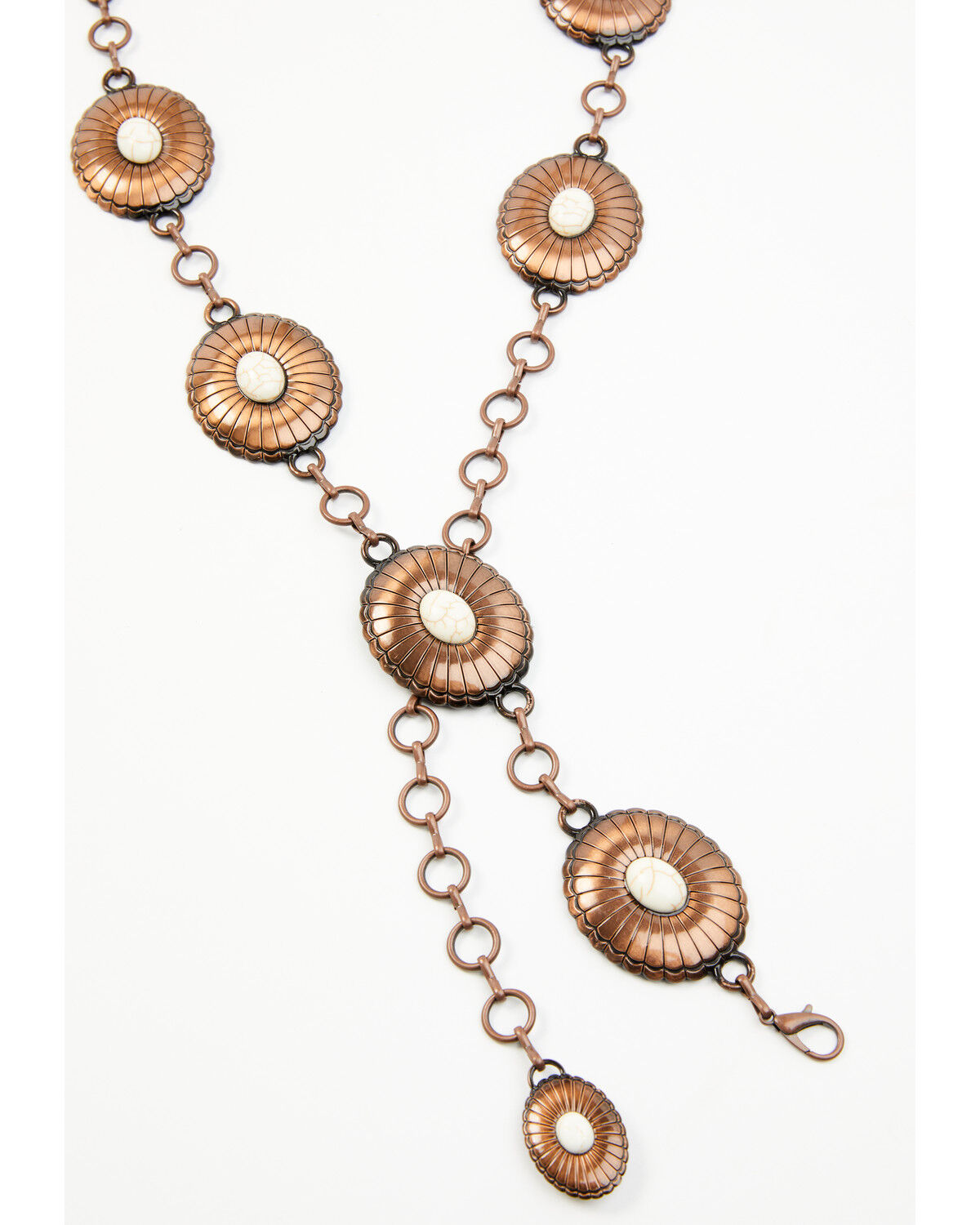 Image #2 - Shyanne Women's Howlite Concho Link Belt, Sage, hi-res