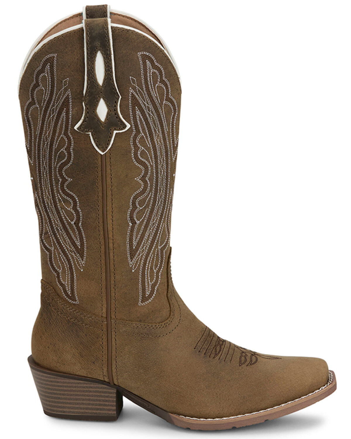 Image #2 - Justin Women's Rein Performance Western Boots - Square Toe, Tan, hi-res