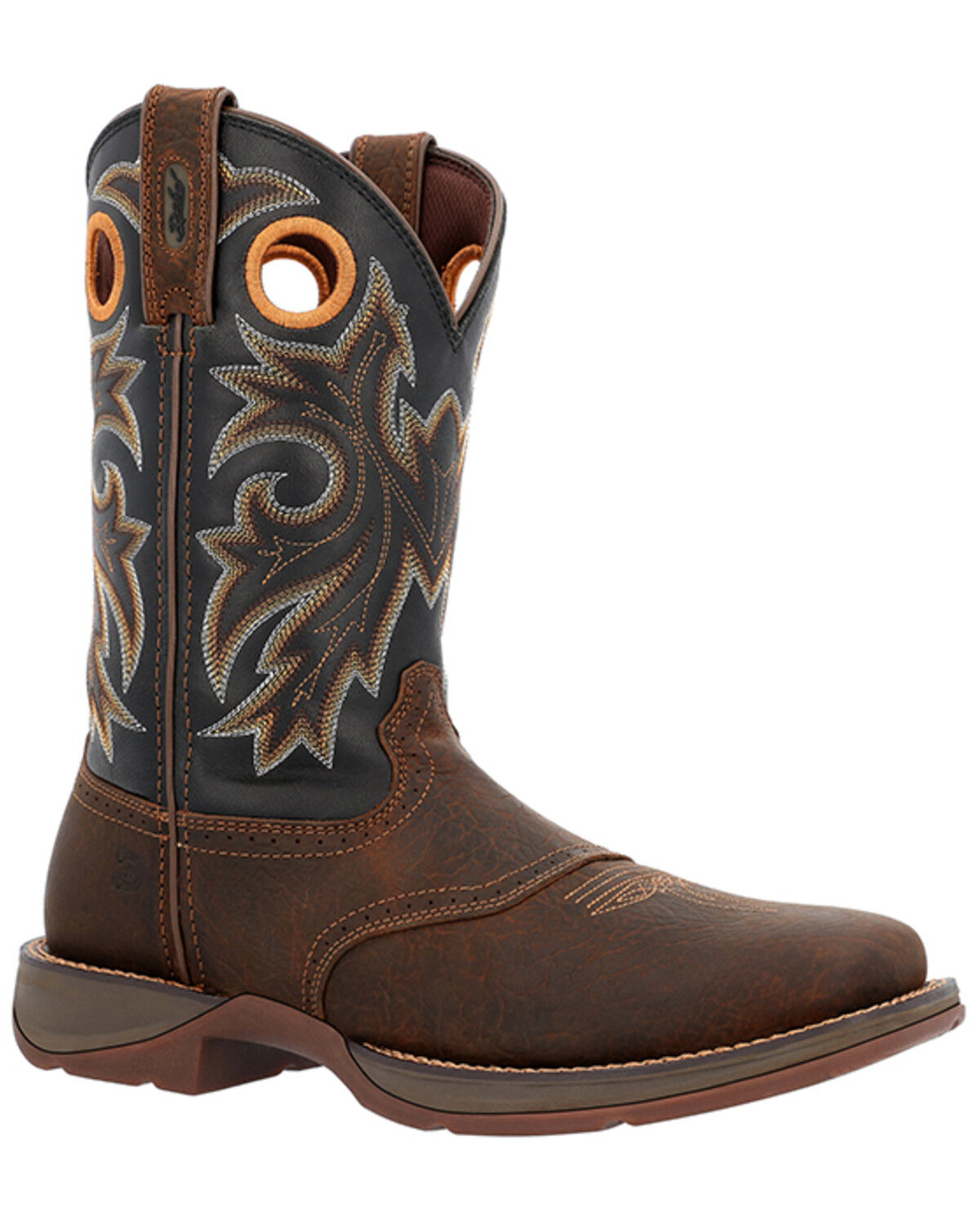 Image #1 - Durango Men's 11" Rebel Performance Western Boots - Broad Square Toe, Brown, hi-res