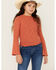 Image #1 - Shyanne Girls' Willow Long Sleeve Rib Shirt, Dark Pink, hi-res