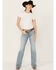 Image #3 - Ariat Women's Nia Light Wash Perfect Rise Slim Trouser Stretch Denim Jeans, Light Wash, hi-res