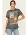 Image #1 - Blended Women's American Cowgirl Short Sleeve Graphic Tee, Black, hi-res