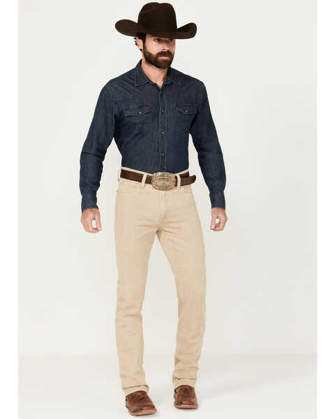 Image #1 - Blue Ranchwear Men's American West Tan Slim Straight Rigid Denim Jeans, Tan, hi-res