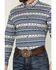 Image #3 - Cody James Men's Falcon Southwestern Striped Print Long Sleeve Button-Down Stretch Western Shirt , Blue, hi-res