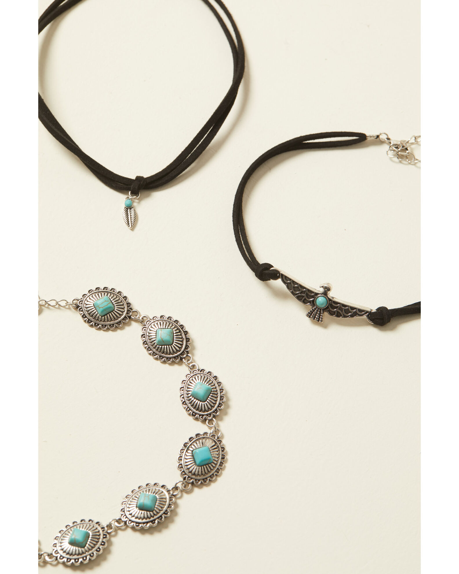 Image #1 - Shyanne Women's Bella Grace 3pc Choker Set, Silver, hi-res