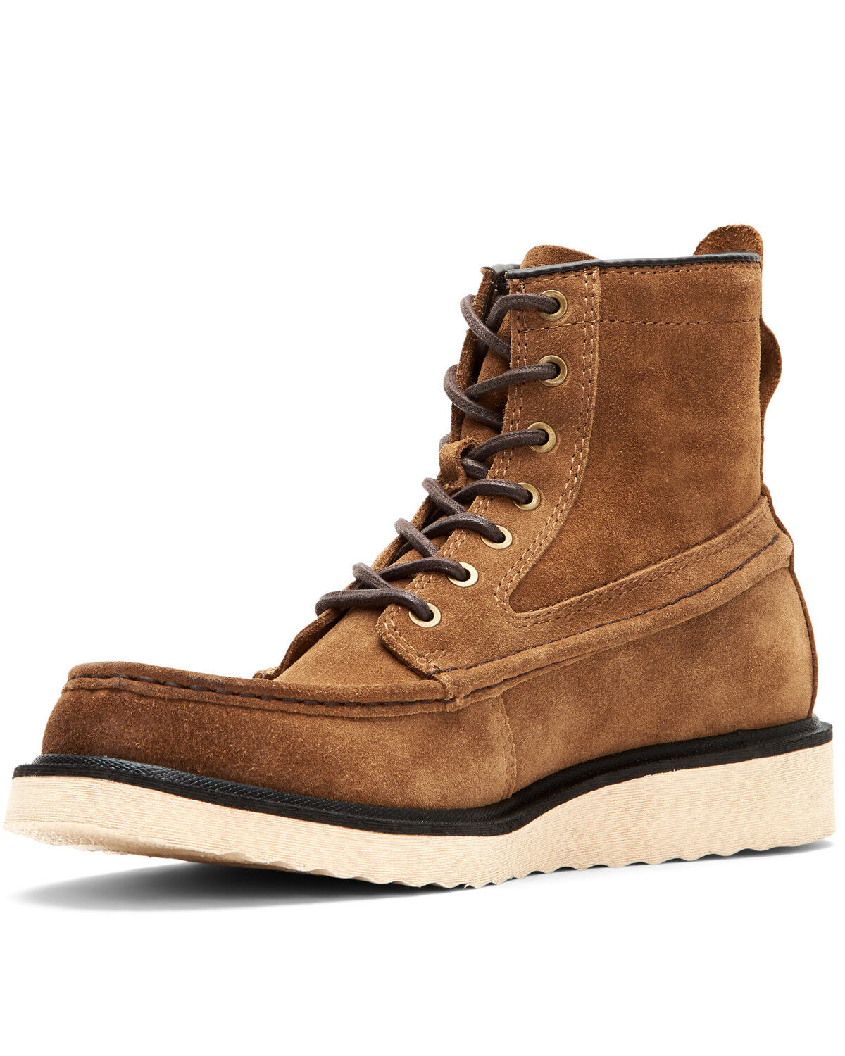 Image #3 - Frye Men's Montana Wedge Work Boot - Soft Toe, Tan, hi-res