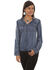 Image #1 - Honey Creek by Sully Women's Denim Hi-Low Lace-Up Blouse, Blue, hi-res